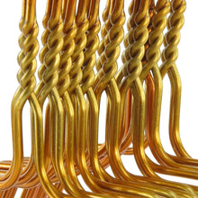 Load image into Gallery viewer, Galvanized 13-16" Gold Shirt Hangers, 450/cs