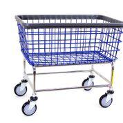 Load image into Gallery viewer, R&amp;B Wire 200F Large Capacity Wire Laundry Cart, 4.5 Bushel, Chrome
